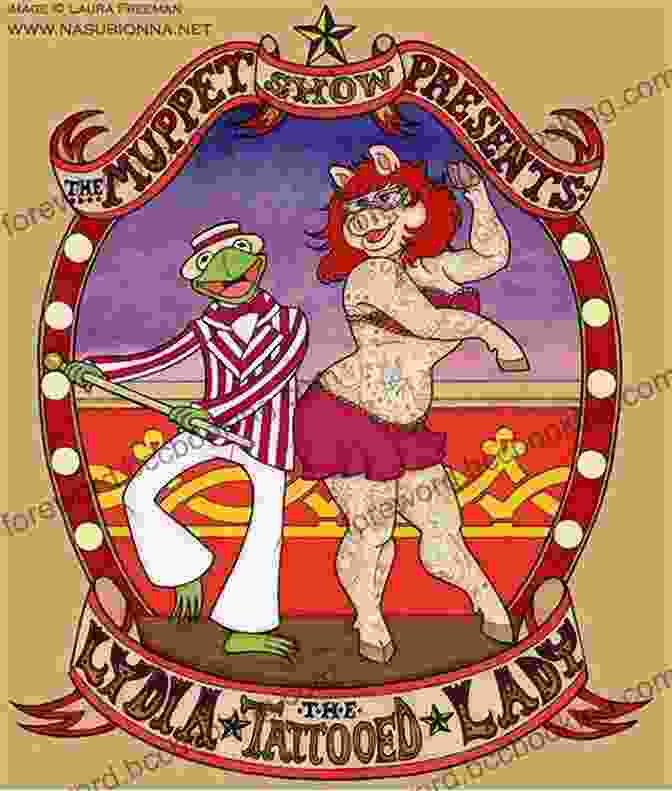 A Beautiful Vintage Illustration Depicting Lydia The Tattooed Lady Performing In A Circus Lydia The Tattooed Lady Harold Arlen