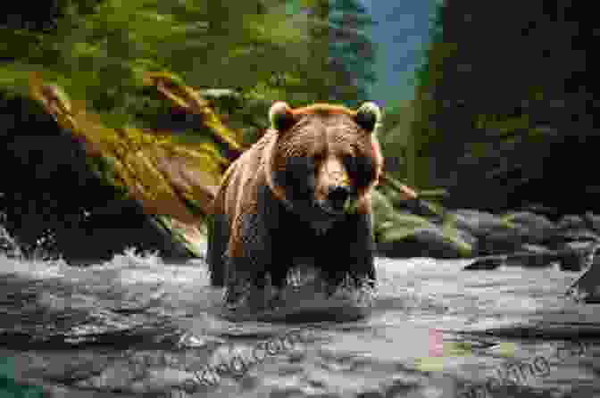 A Breathtaking Image Of A Grizzly Bear Amidst The Pristine Wilderness Of The Platte River. Platte River: Three Novellas Rick Bass