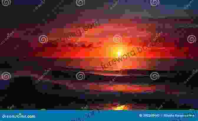 A Breathtaking Sunset Over The Vast Expanse Of The Summer Sea Reflections On A Summer Sea