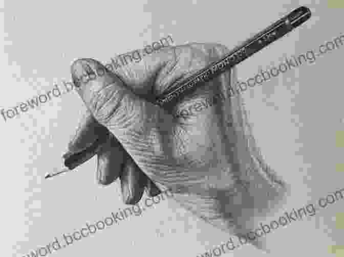 A Detailed Drawing Of A Woman's Hand Holding A Pencil, Showcasing The Intricate Anatomy And Delicate Shadows. Drawing Hands: With Over 1000 Illustrations (Dover Art Instruction)