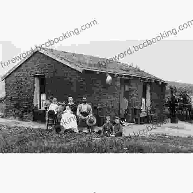 A Homesteader Family Posing In Front Of Their Sod House. Bronc Busters And Hay Sloops: Ranching In The West In The Early 20th Century