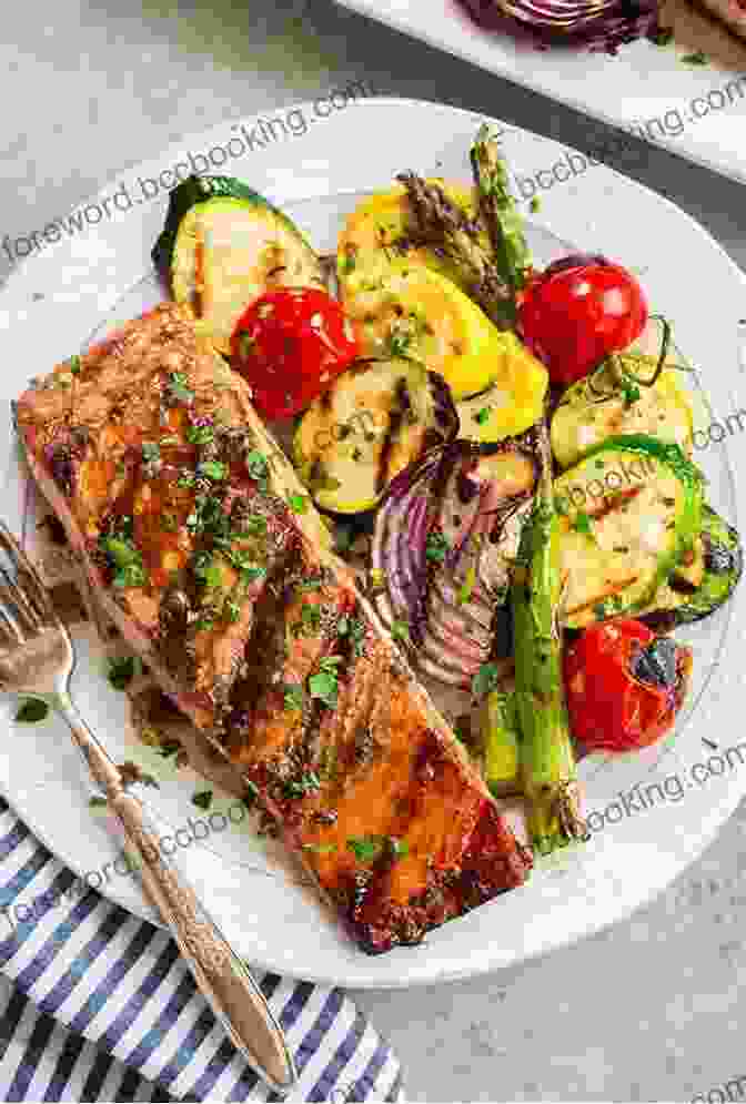 A Perfectly Grilled Salmon Fillet With Roasted Vegetables On The Side Malibu Farm Sunrise To Sunset: Simple Recipes All Day: A Cookbook