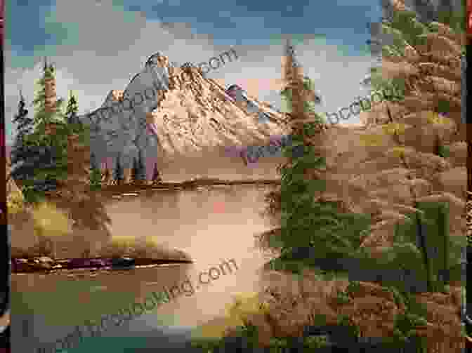 A Vibrant Oil Painting Of A Landscape With Mountains And A River Oil Painting Techniques And Materials (Dover Art Instruction)