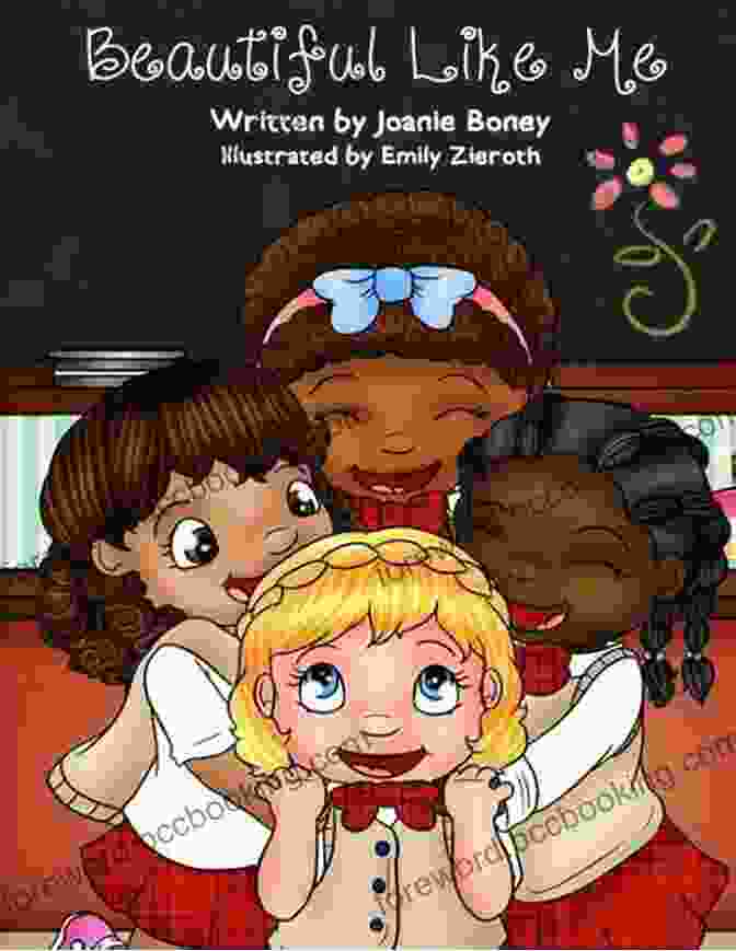 Book Cover Of 'Beautiful Like Me' By Joanie Boney Featuring A Young Girl Of Color Embracing Her Natural Beauty. Beautiful Like Me: Www Joanieboneybooks Com