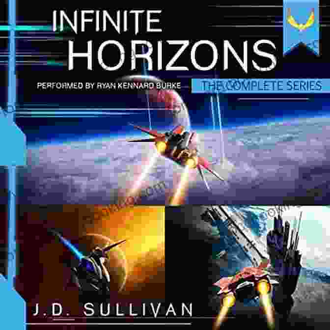 Book Cover Of Infinite Horizons, Featuring A Starship Sailing Through A Nebula. A Glimpse Beyond: A Space Opera Adventure (Infinite Horizons 2)