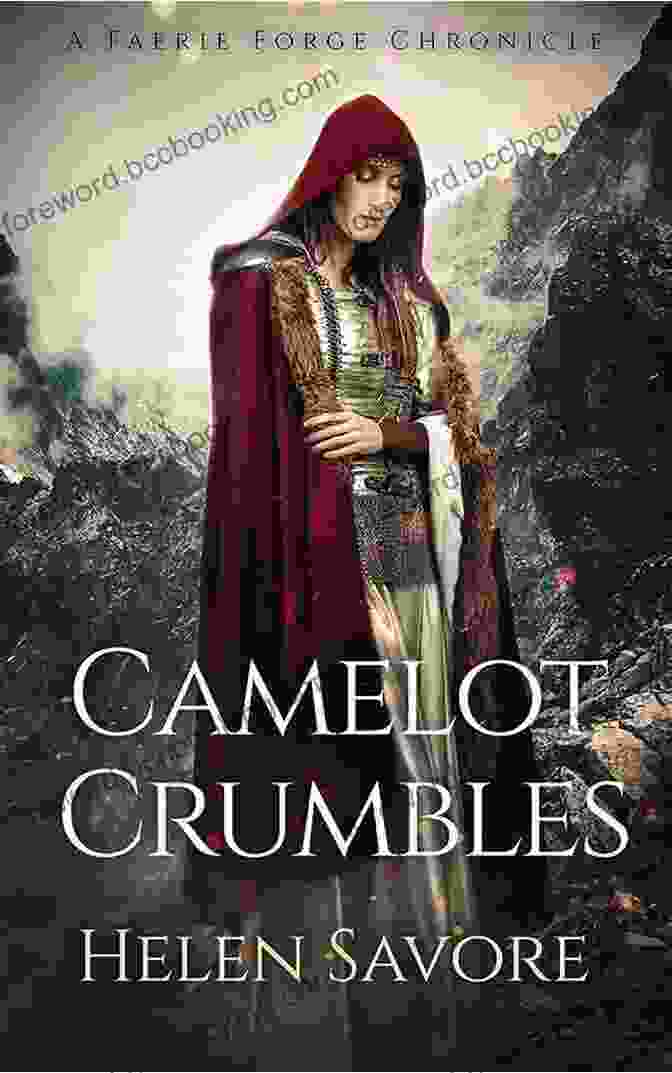 Camelot Crumbles: Faerie Forge Chronicle Book Cover A Captivating Fantasy Novel Depicting A Young Girl Amidst A Mystical Forest With A Magical Sword. Camelot Crumbles (A Faerie Forge Chronicle)