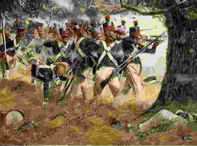 Depiction Of A Fierce Battle During The War Of 1812, With Soldiers Engaged In Intense Combat. Recollections Of The War Of 1812