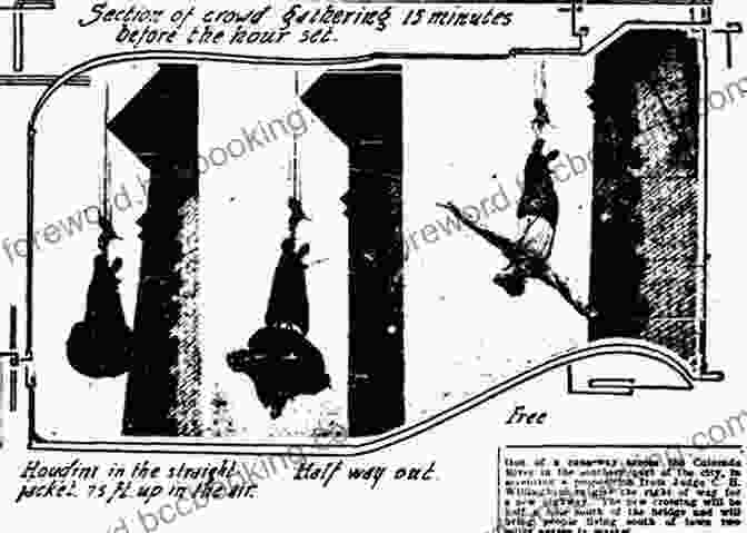 Houdini Performing A Death Defying Escape From A Straitjacket While Suspended Upside Down Harry Houdini: A Life From Beginning To End