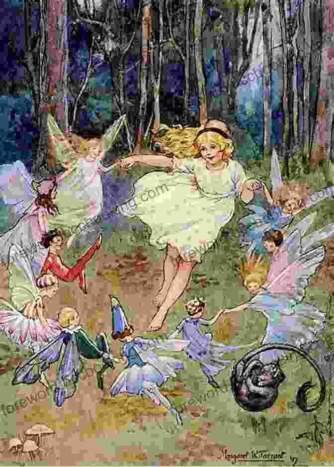 Intricate Illustration Of A Group Of Fairies Dancing In A Forest Clearing The Lilac Fairy Book: With Original Illustrated