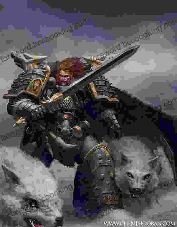 Leman Russ, A Rugged Space Wolf, Wields His Axe Frostfang, Ready To Unleash His Fury. Sigismund: The Eternal Crusader (The Horus Heresy Characters Series)
