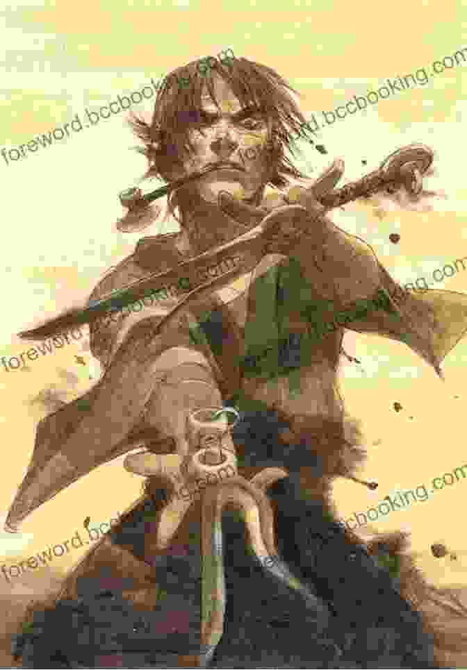 Manji, The Immortal Warrior, Wielding His Enchanted Sword. Blade Of The Immortal Volume 22