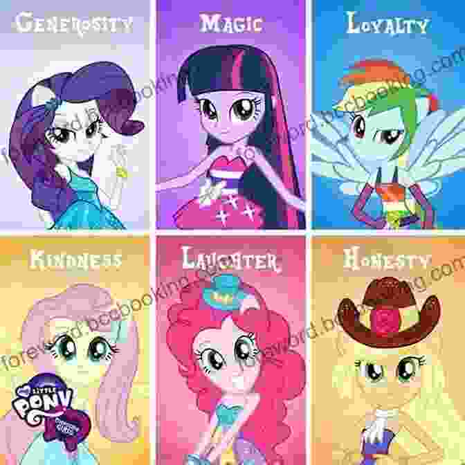 My Little Pony: The Art Of Equestria Book Cover Featuring Twilight Sparkle, Rainbow Dash, Pinkie Pie, Applejack, Rarity, And Fluttershy My Little Pony: The Art Of Equestria