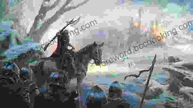 Sir Gawain Battling A Group Of Armed Knights In A Field The Adventures Of Sir Gawain