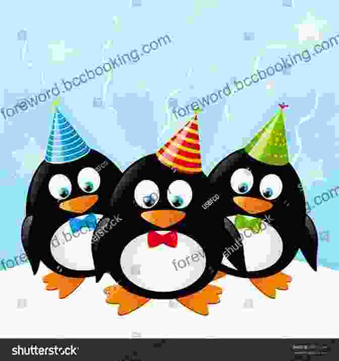 Tacky The Penguin Wearing A Party Hat And Surrounded By Friends Happy Birdday Tacky (Tacky The Penguin)