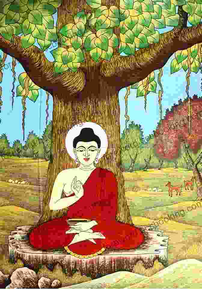 The Buddha Sits In Meditation Under The Bodhi Tree. The Life Of The Buddha
