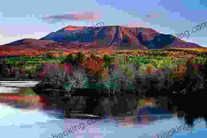 The Majestic Silhouette Of Mount Katahdin Against The Maine Wilderness Moon Maine (Travel Guide) Hilary Nangle