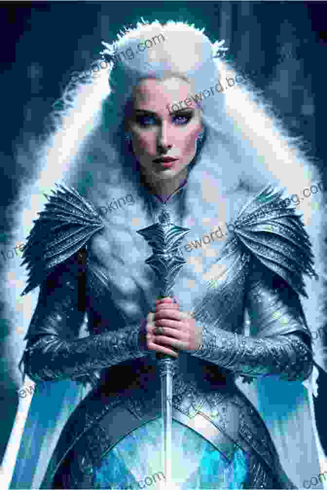 The Snow Queen, A Majestic Figure With Flowing White Hair And Piercing Blue Eyes, Guiding Anya Through The Hidden World, A Realm Of Shimmering Ice Crystals And Ethereal Beings Thea Stilton Special Edition: The Secret Of The Snow
