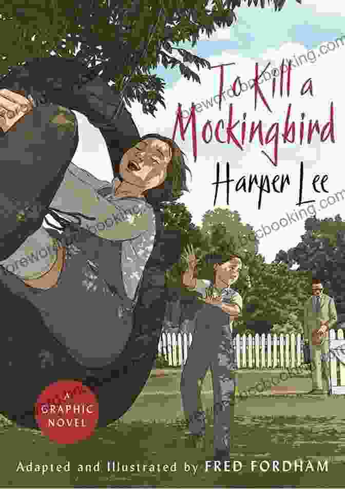 To Kill A Mockingbird Graphic Novel Cover Art Depicting Scout Finch, Atticus Finch, And Boo Radley. To Kill A Mockingbird: A Graphic Novel