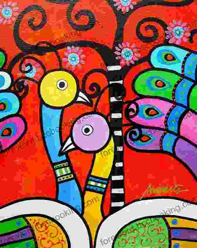 Vibrant And Evocative Painting In Colorful Contemporary Folk Art Style Folk Art Fusion: Learn To Paint Colorful Contemporary Folk Art In Acrylic