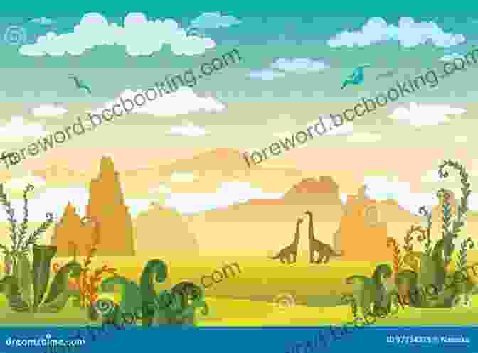 Vibrant Illustration Of A Prehistoric Landscape Puffin Little Historian: Dinosaurs Jane Monroe Donovan